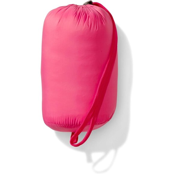 Girls Dark Pink Lightweight Water Resistant Hooded Puffer Jacket Winter Coat - Picture 5 of 6